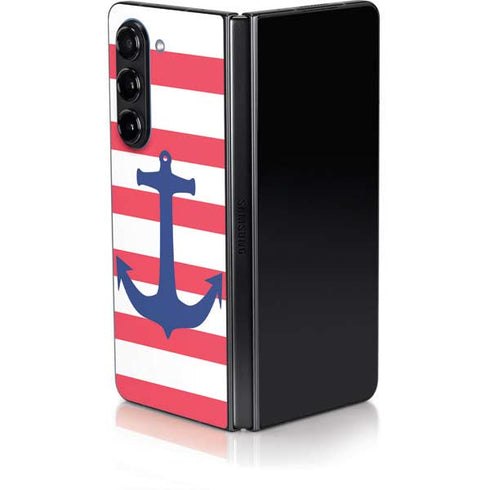 Nautical Stripes Galaxy Z Fold5 5G Skin